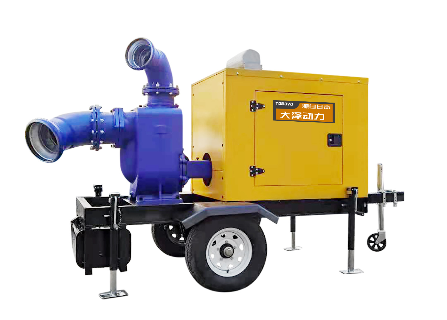 防汛300立方柴油机水泵选配拖车